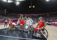 La selaección española de baloncesto en silla de rueds