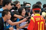 Periodistas en Pekín