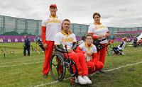 El Equipo Paralímpico Español de tiro con arco en Londres