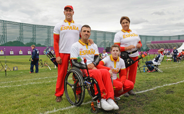 El Equipo Paralímpico Español de tiro con arco en Londres