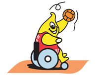 Polaris practica baloncesto en silla de ruedas