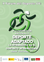 Cartel de la II Conferencia Nacional de Deporte Adaptado
