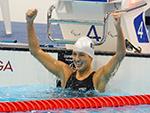 Michelle Alonso medalla de oro en los 100 metros braza y Record del Mundo