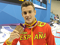 Jose Antonio Mari, medalla de bronce en los 50 metros libre
