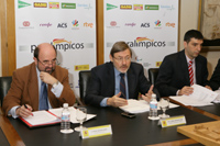 Jaime Lissavetzky, Francisco Moza y Miguel Sagarra