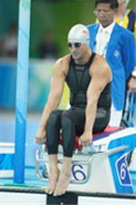 Chano Rodríguez antes de comenzar a nadar en los últimos Juegos Paralímpicos