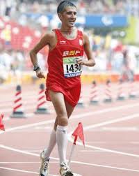 Javi Conde, en los Juegos Paralímpicos de Pekín 2008