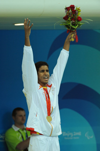El nadador Enhamed Enhamed