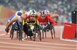 Competición de atletismo en silla de ruedas