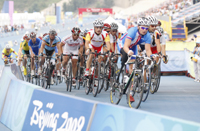 Competición de ciclismo durante los Juegos Paralím