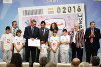 Presentación del cupón dedicado a la candidatura olímpica de Madrid.