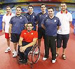 El equipo español de tenis de mesa